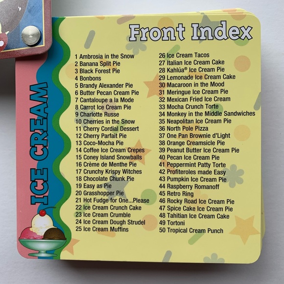 Ice Cream Desserts 100 Recipe Card Deck - Picture 4 of 8